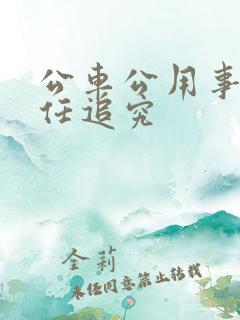 公车公用事故责任追究