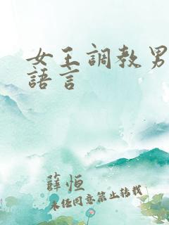 女王调教男奴的语言