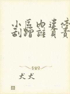 小区内违停车辆刮蹭谁负责