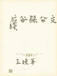 府谷县公交车路线