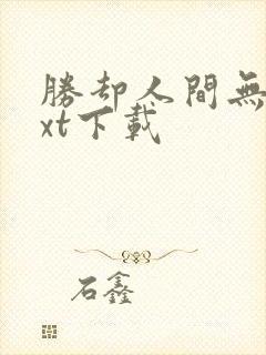 胜却人间无数txt下载