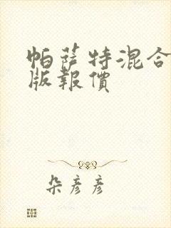 帕萨特混合动力版报价