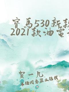 宝马530新款2021款油电混合