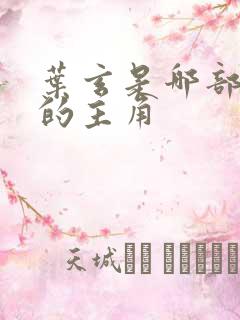 叶玄是哪部小说的主角