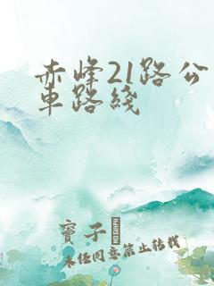 赤峰21路公交车路线