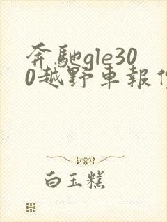 奔驰gle300越野车报价