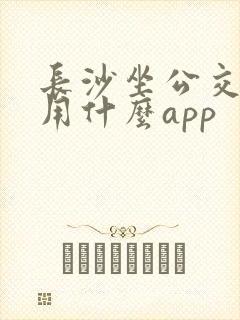 长沙坐公交地铁用什么app