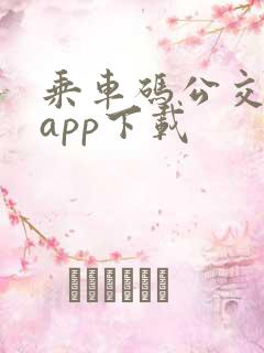 乘车码公交地铁app下载