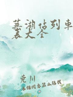 芜湖站列车时刻表大全 芜湖站列车时刻表大全
