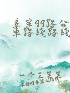 阜宁99路公交车路线路线图