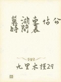 巢湖东站公交车时间表