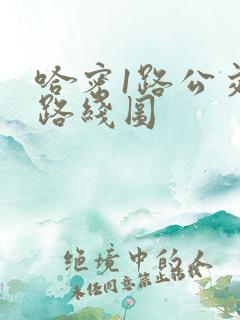 哈密1路公交车路线图
