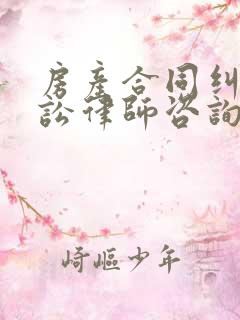 房产合同纠纷诉讼律师咨询 房产合同纠纷诉讼律师咨询