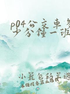 p04公交车多少分钟一班