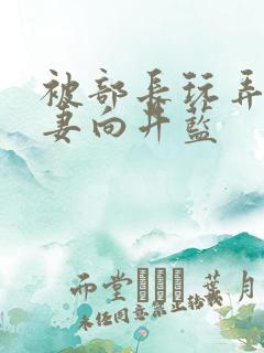被部长玩弄的人妻向井蓝