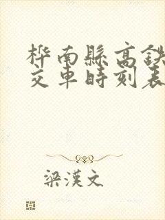 桦南县高铁站公交车时刻表