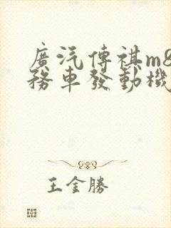 广汽传祺m8商务车发动机是哪个牌子