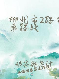 郴州市2路公交车路线