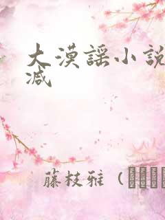 大漠谣小说无删减