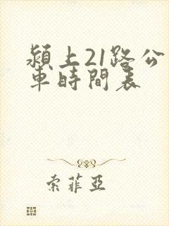 颍上21路公交车时间表