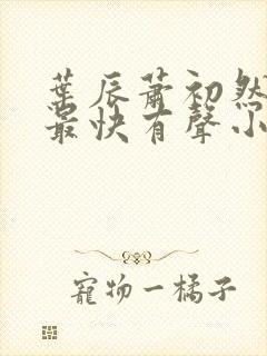叶辰萧初然更新最快有声小说