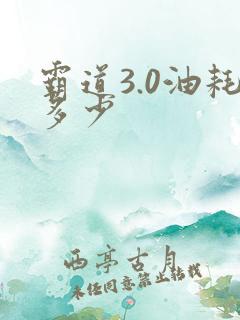 霸道3.0油耗多少 霸道3.0油耗多少
