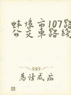 蚌埠市107路公交车路线