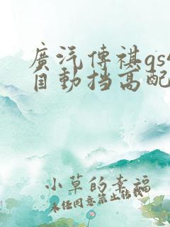 广汽传祺gs4自动挡高配豪华版