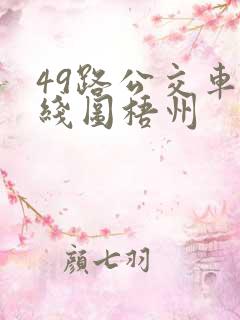 49路公交车路线图梧州