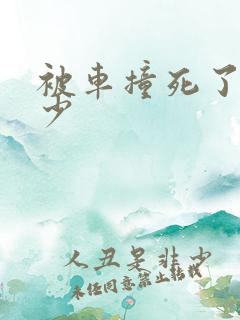被车撞死了赔多少