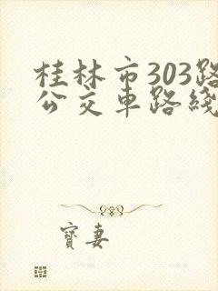 桂林市303路公交车路线图