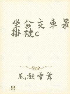 坐公交车最后一排被c 坐公交车最后一排被c