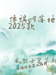 传祺e9落地价2025款 传祺e9落地价2025款