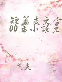 短篇爽文合集500篇小说免费阅读