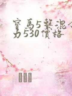 宝马5系混合动力530价格