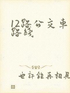 12路公交车站路线