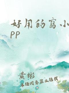 好用的写小说app
