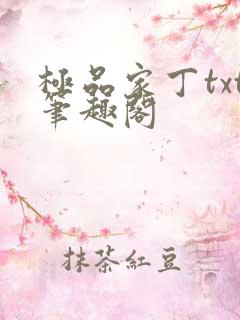 极品家丁txt笔趣阁