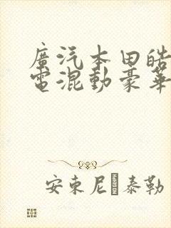 广汽本田皓影插电混动豪华版