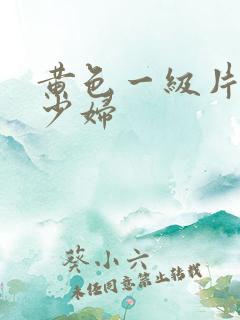 黄色一级片风骚少妇