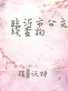 临沂市公交车路线查询