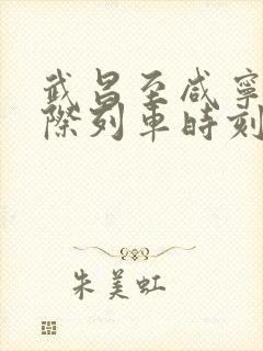 武昌至咸宁南城际列车时刻表