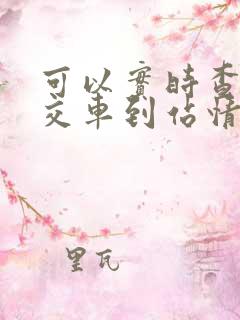 可以实时查询公交车到站情况的软件