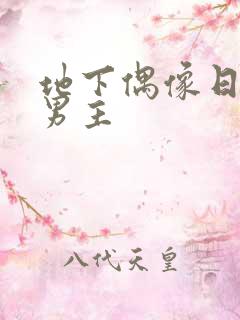 地下偶像日漫双男主