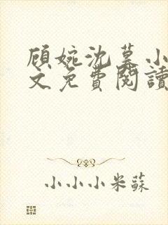 顾婉沈暮小说全文免费阅读无弹窗