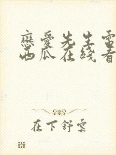 恋爱先生电视剧西瓜在线看免费