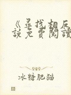 《寻找相反》小说免费阅读