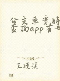 公交车实时到站查询app有哪些