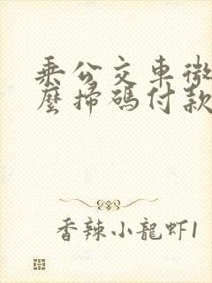 乘公交车微信怎么扫码付款
