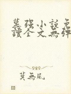 慕强小说免费阅读全文无弹窗笔趣阁